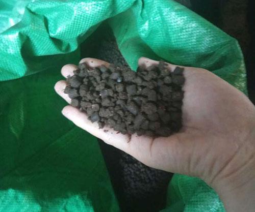 平模擠壓造粒機生產的成品有機肥