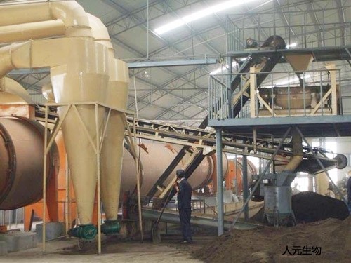 有機(jī)肥烘干冷卻時(shí)需要使用除塵器對粉塵污染源進(jìn)行處理
